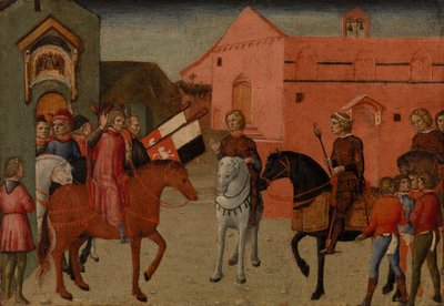 Sienese Government Officials Receiving an Embassy, c.1440 by Pietro di Giovanni Lianori